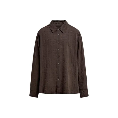 ZARA Коричневый Мужские Рубашки