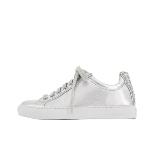 SOPHIA WEBSTER Бабочка Низкие Кроссовки для скейтбординга Женские Серебряные