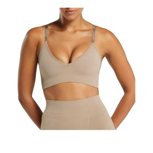 GYMSHARK Цементный Коричневый Женские Бюстгальтеры