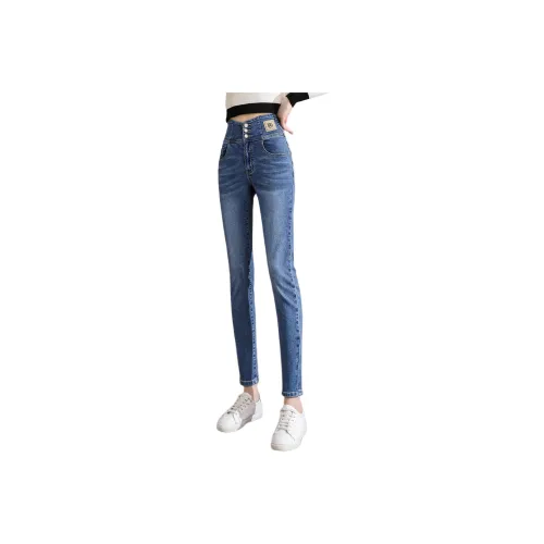 Tonlion Medium Blue Women's Jeans Тонлион Средне-синие Женские Джинсы