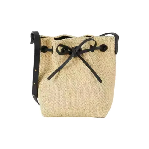 MANSUR GAVRIEL Вискоза с коровьей кожей сумка на плечо среднего размера женская темно-хаки