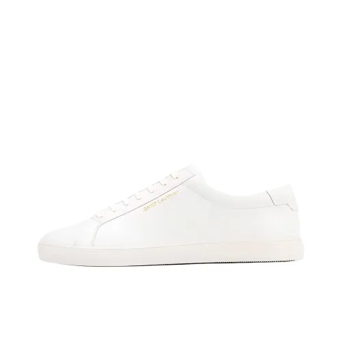 SAINT LAURENT Низкие кроссовки для скейтбординга Мужские Белые