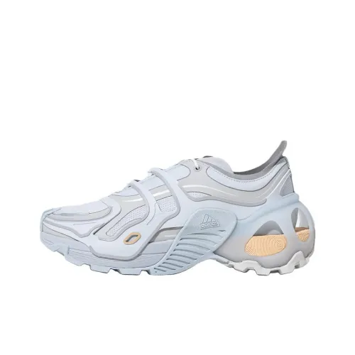 Adidas Shock Absorbers Slip-resistant Abrasion-resistant Low Top Casual Running Shoes Unisex Blue Gray White Adidas Shock Absorbers Противоскользящие устойчивые к истиранию низкий топ повседневные беговые кроссовки унисекс синий серый белый