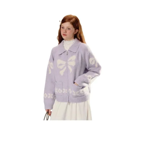 YOUSEKOO Светло-фиолетовый Женский Трикотаж