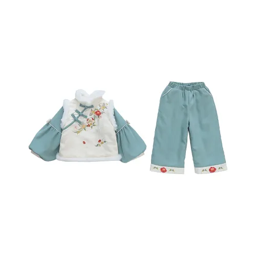 SUPEREDGE Вышивка Пион Kids Костюмы в стиле Тан