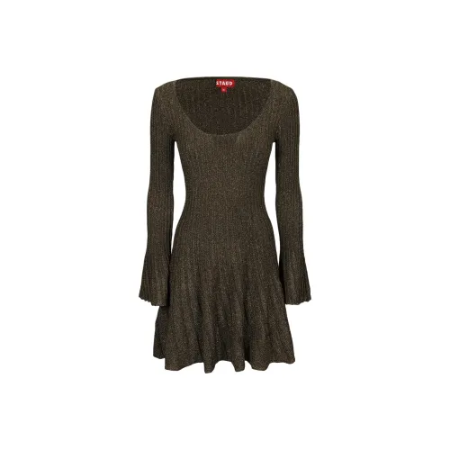 Staud Длинное платье с длинными рукавами женское