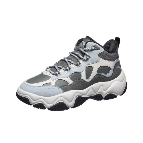 ANTA Stream Fireflies Термический Износостойкий Низкий Топ Кроссовки для бега Мужские Серые