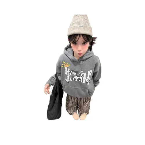 YOUSEKOO Темно-серый Женский Свитшот