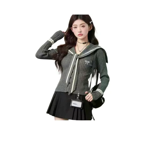 YOUSEKOO Серый Женский Трикотаж