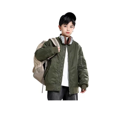 Деревянные дома Армейский зеленый Kids Утеплённые куртки