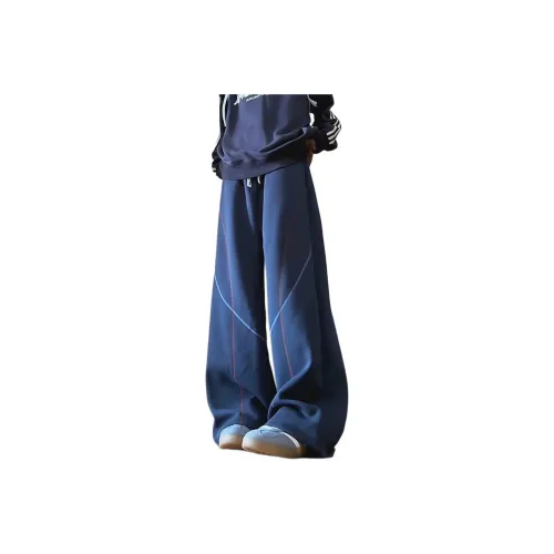 DEAR BETSY Темно-синие унисекс повседневные штаны