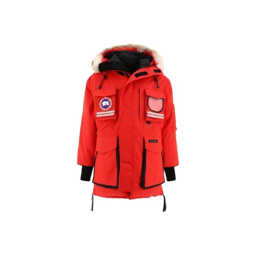 Canada Goose Snow Mantra Series Пуховик PARKA Пальто Женские Красный