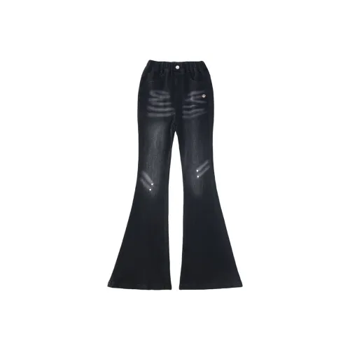 Teddy's Collection Черные флисовые штаны с подкладкой школьные джинсы