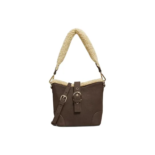 BASTO ПУ (полиуретан) Сумка Маленькая Женская Темно-Кофейный Коричневый