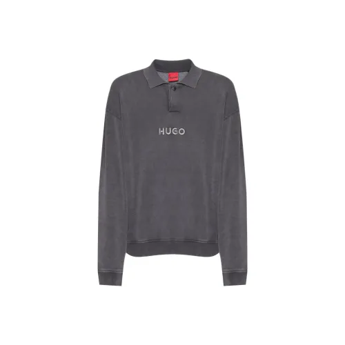 Hugo Boss Темно-серая мужская поло