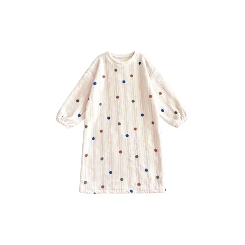 QIAOYUN Многоцветный Точка Женские Ночные сорочки