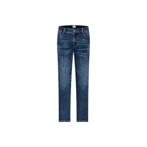 SEPTWOLVES 112 Medium Blue Men's Jeans SEPTWOLVES 112 Средние синие мужские джинсы