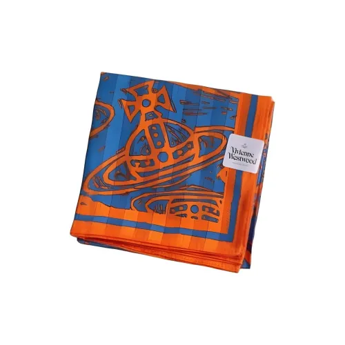 Vivienne Westwood Шелковые шарфы Унисекс Оранжевый
