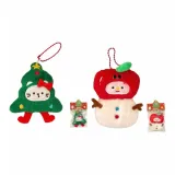 [Рождественские деревья Котенок+Яблоко Снеговик] 2 шт