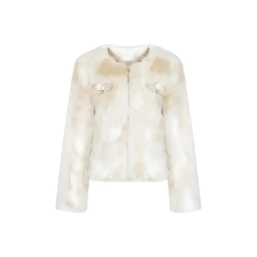 COHX Бежевый Абрикос Женские Меховые изделия