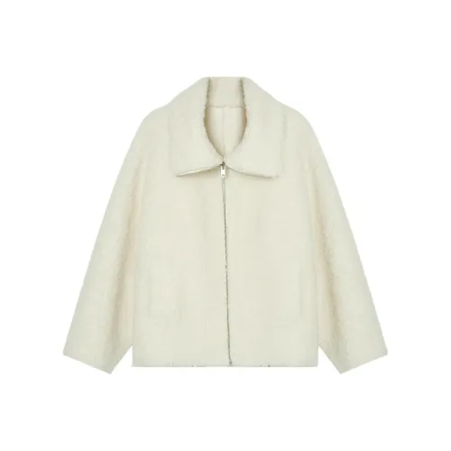 GZQJ Белое Женское Пальто