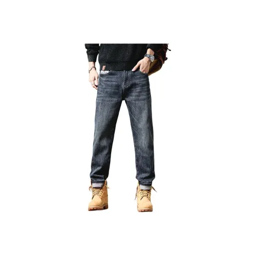 DASDCG Винтажный синий Мужские Джинсы