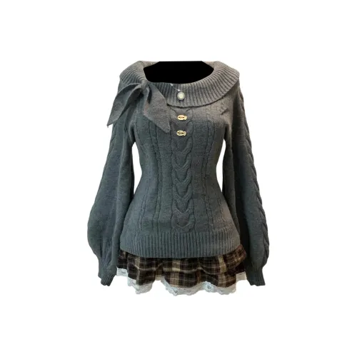 COVER TIME Серый Женский Трикотаж