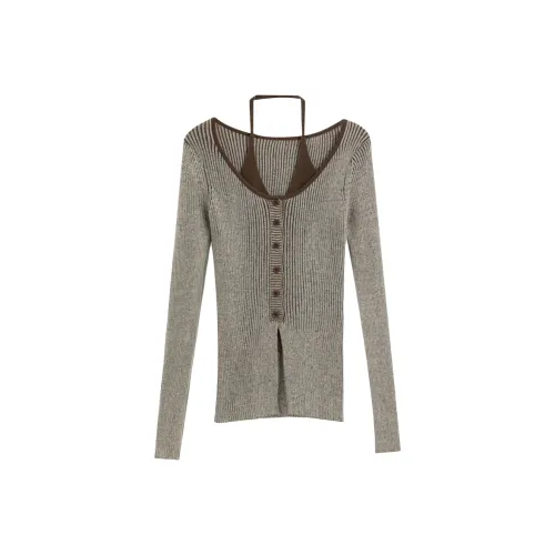 YOUSEKOO Кофе Женские Трикотаж