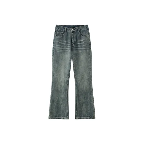 MFPF Джинсы Унисекс Темный Ностальгический Синий