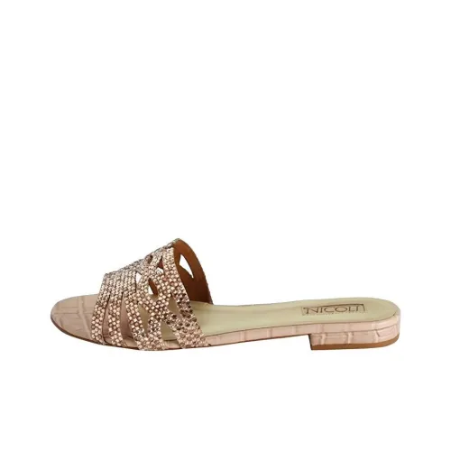 NICOLI Слипоны Женские Светло-Розовые