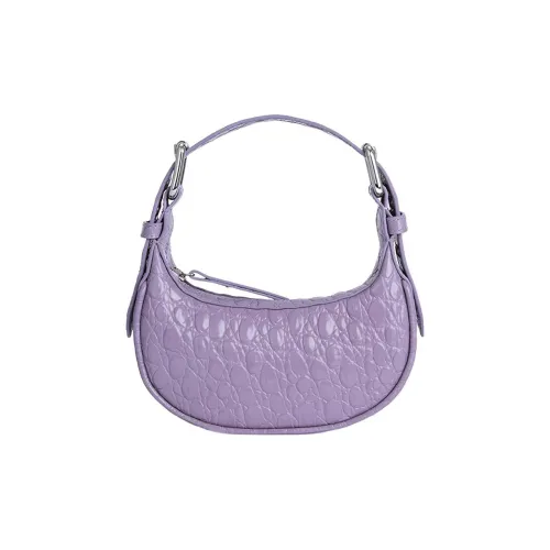 By Far Soho Коровья кожа Сумка через плечо Женская Фиолетовая