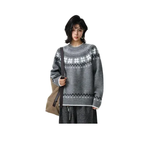 TUOFEI Светло-серый Унисекс Трикотаж