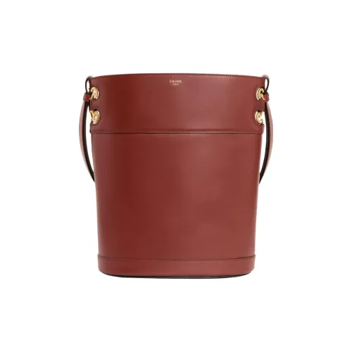 CELINE Frame Сатин Телячья кожа Через плечо Сумка Женская Красная