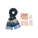 Лан Верблюжий Цвет Черная Клетка + Розовая Открытка + Конверт + Наклейка