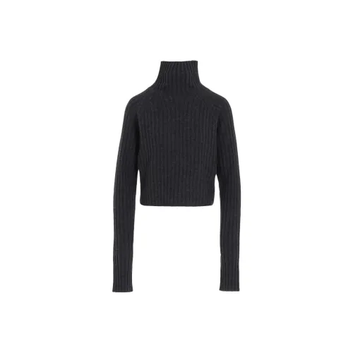 Yohji Yamamoto Ground Y FW25 FINE MERINO WOOL RIBBED RAGLEN SHORT Длина (длина) Черепаховый вырез Трикотаж Женские