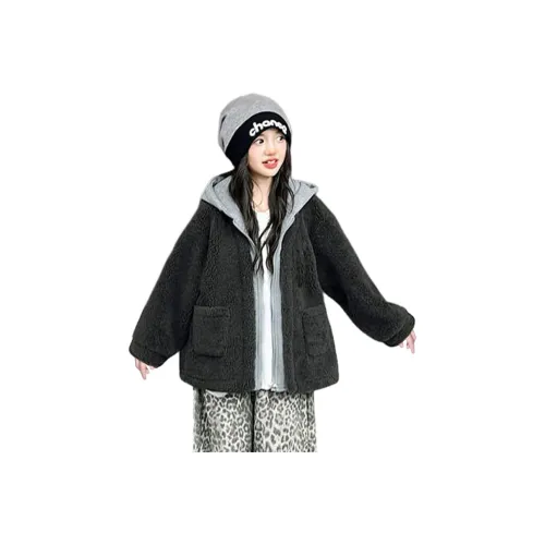 Rindu Хлопковый пуховик Осенний Серый Детский