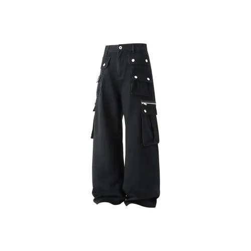 BAOZAN Черные Унисекс Карго Брюки