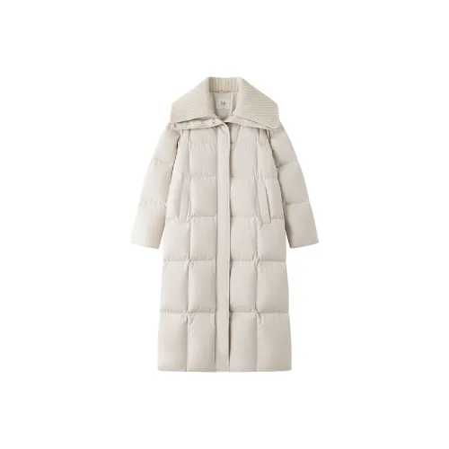 FANSILANEN Beige Apricot Women's Down Jackets