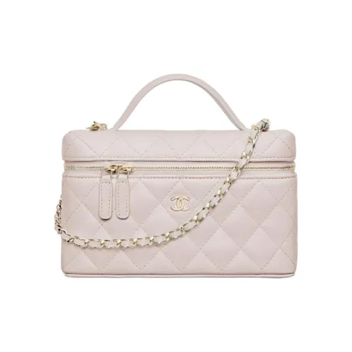 CHANEL Сумка через плечо с цепью одно плечо женская светло-розовая