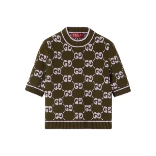 GUCCI Лесной зеленый Женские Свитера