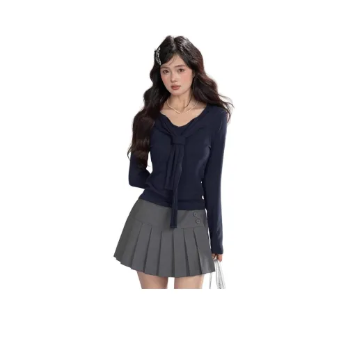 Puppytown Темно-синие Женские T-рубашки