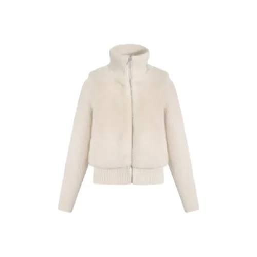 ZEKIKO STUDIO Белый Женские Меховые изделия