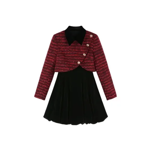 COVT Длинное платье с длинными рукавами женское