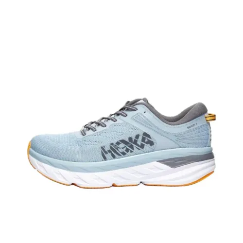 HOKA ONE ONE Bondi 7 Амортизация Противоскользящий Устойчивый к истиранию Дышащий Легкий Низкий Топ Беговые кроссовки