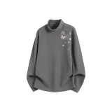 [Half-Turtleneck Thermal Fleece] Серый (Сладкий стиль Бабочка Логотип слева на плече)