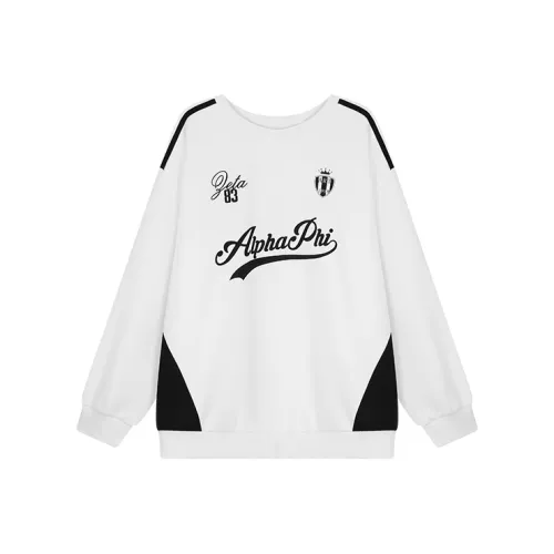 Белый унисекс свитшоты