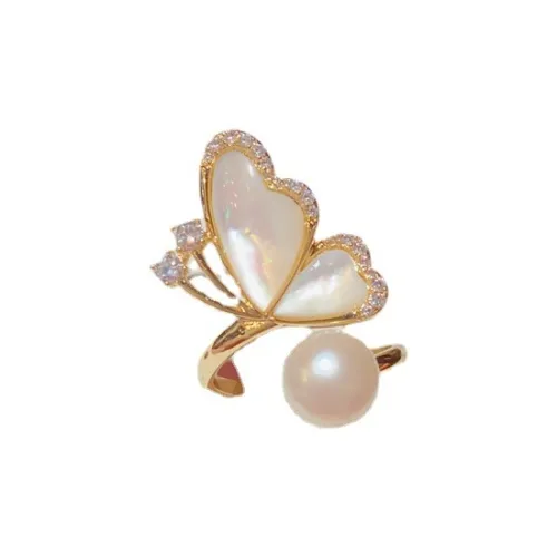 BONAS Мать Жемчужная Жемчужный Сплав Кольца Женские