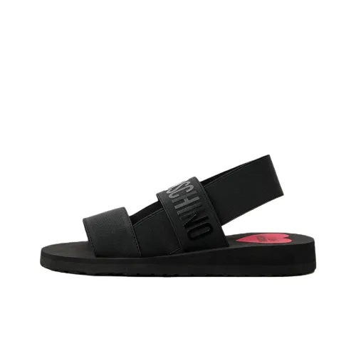 LOVE MOSCHINO One Ремешок Сандалии 2,5 см Женские Черные