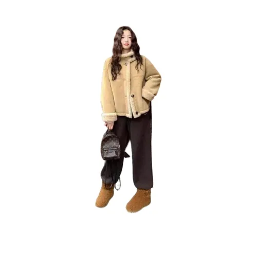 YICHEN Вельвет Feel Пальто Женское