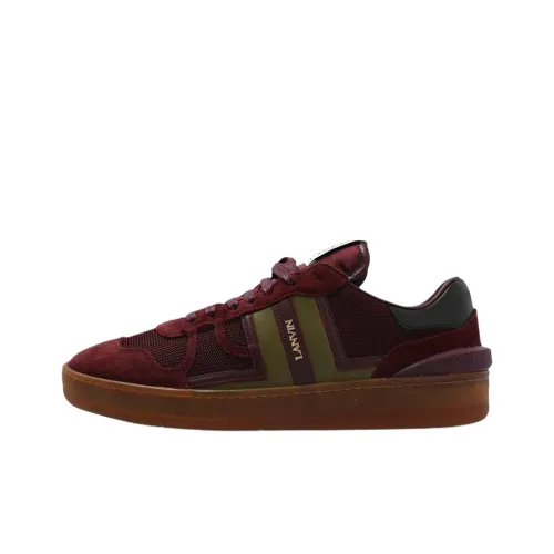 Lanvin Clay Low Top Скейтборд Кроссовки Женские Бордовый